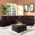 New European Style Leather Corner Sofa Sets Funiture